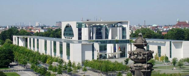Das Bundeskanzleramt in Berlin