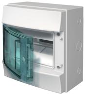 M65W108TN1 Stromkreisverteiler, Aufputz 1x08 Platzeinheiten Schutzklasse II, Schutzart IP65, IK 09