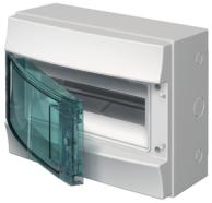 M65W112TN2 Stromkreisverteiler, Aufputz 1x12 Platzeinheiten Schutzklasse II, Schutzart IP65, IK 09