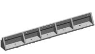 ZX640 Sammelschienenhalter 3-polig