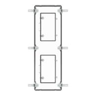 SZH750T Haube IP54 mit Tür 750mm