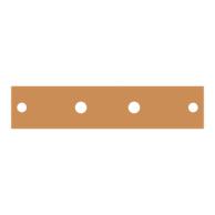 ZX2370 CU-Schiene 40x10mm, L:181mm