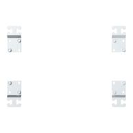 Wandmontagelaschen ARIA Edelstahl AISI 304, Set mit 4 Stück