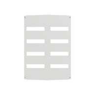 Abdeckplatte mit Ausschnitt für REG 4-Reihen a 2x12TE, 96 (112)TE für ARIA 86