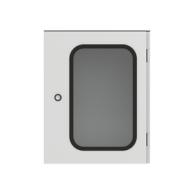 Schrank mit Fenster 515x415x230 ARIA, Doppelbart 3mm, 3-Punktschließung