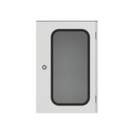 Schrank mit Fenster 615x415x230 ARIA, Doppelbart 3mm, 3-Punktschließung