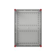 Leer-Gehäuse 440x320 transp. Deckel durchsichtig alle Seiten offen