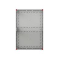 Leer-Gehäuse 640x440 transp. Deckel durchsichtig alle Seiten offen