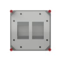 VB33TDM2 Zählergehäuse für 2x eHZ VMS33 für 2x eHZ digitaler Zähler mit transparenten Deckel