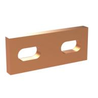 ZXM2539 Cu-Schiene 40x10mm, L:1333mm