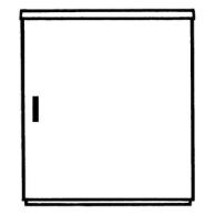 EHF31 Schrank F Gr.1 875x785x320 EH3, glatte Oberfläche, SHG IP44, IK10