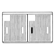 EHP323DAG Schrank AP Gr.3 1125x1445x320 Doppelschließung, AG-Lackierung