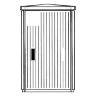 EHGD166 Schrank AP Gr.0 1125x676x676 EH3, profiliert, große Einbautiefe, SHG IP44, IK10