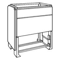 EHBGD05 EH3 Sockel Gr.0 900X676X541 Baupaket für Schränke mit großer Einbautiefe