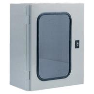 PA1081 Schrank mit Fenster 1035x835 DB ARIA, Doppelbart 3mm, 3-Punktschließung IP54, IK07