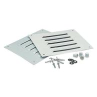 PSKB Kiemenblech 150x190 IP44 2000 mm2 Set&amp;#61;2St. Aussen Aluminium innen Kunststoff