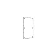 Montageplatte 450x395x5 EH2 Isolierstoff mit Befestigung