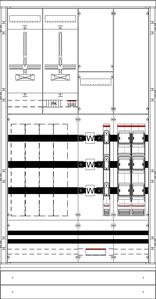 KS4220 M&amp;#43;W Schrank kpl. P412T4 600A