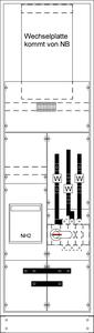 KS4240 MuW-Standschrank kpl. BH8/FB2
