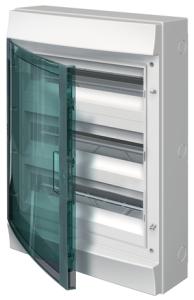 M65W354TN3 Stromkreisverteiler, Aufputz 3x18 Platzeinheiten Schutzklasse II, Schutzart IP65, IK 09