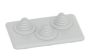 Flansch mit Kabeltüllen