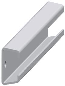 Breitenschienen Montage auf Schrankprofil Profil Nr. 10, 35 x 19 mm