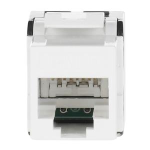 ZE311 Buchse RJ45 Kunststoff, Keystone-Modul zum Einbau in Patchpanel, CAT6, ungeschirmt