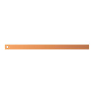 ZX2131 CU-Schiene 30x10mm, L:520mm