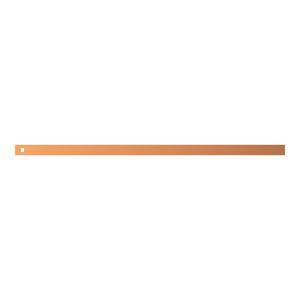 ZX2132 CU-Schiene 30x10mm, L:770mm