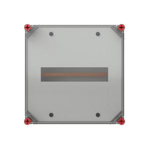 VB33HP-XZ2x160/3 S750-Gehäuse 250A VMS33 40mm Sammelschienensystem 5polig mit transparenten Deckel