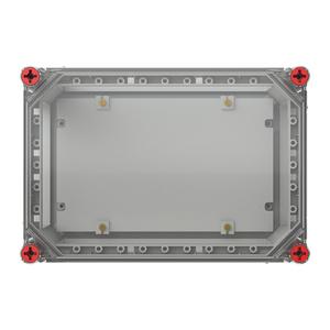 Gehäuse 320x220 transp. MPL Deckel durchsichtig mit ISO-MPL alle Seiten offen