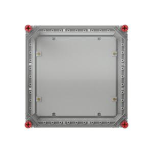 Gehäuse 320x320 transp. MPL Deckel durchsichtig mit ISO-MPL alle Seiten offen