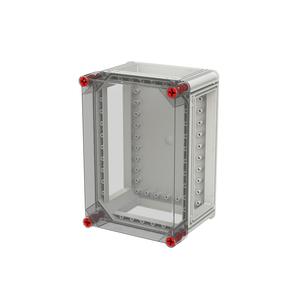 VF32HT-N Leer-Gehäuse 320x220 transp. Deckel durchsichtig alle Seiten offen