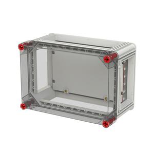 Gehäuse 320x220 transp. MPL Deckel durchsichtig mit ISO-MPL alle Seiten offen