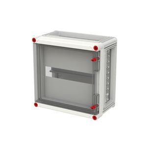 VB33HP-D RE-Gehäuse 320x320 1R a14TE Normfeldgehäuse 14TE mit Klappdeckel alle Seiten offen