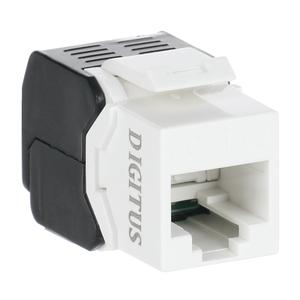 ZE311 Buchse RJ45 Kunststoff, Keystone-Modul zum Einbau in Patchpanel, CAT6, ungeschirmt