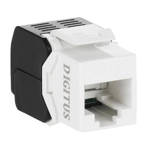 ZE311 Buchse RJ45 Kunststoff, Keystone-Modul zum Einbau in Patchpanel, CAT6, ungeschirmt