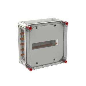 VB33HP-XZ2x160/3 S750-Gehäuse 250A VMS33 40mm Sammelschienensystem 5polig mit transparenten Deckel