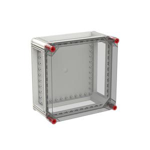 VF33HT-N Leer-Gehäuse 320x320 transp. Deckel durchsichtig alle Seiten offen