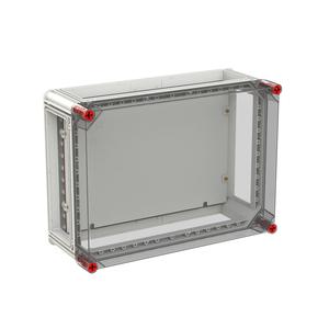 Gehäuse 440x320 transp. MPL Deckel durchsichtig mit ISO-MPL alle Seiten offen