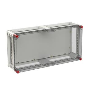 Gehäuse 640x320 transp. MPL Deckel durchsichtig mit ISO-MPL alle Seiten offen