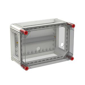 VB32HT-S2x63/4 LTS-Gehäuse 320x220 -63A für 2x OT40F - OT63F auf DIN-Tragschiene alle Seiten offen
