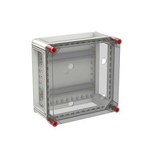 VB33HT-S4x63/4 LTS-Gehäuse 320x320 -63A für 4x OT40F - OT63F auf DIN-Tragschiene alle Seiten offen