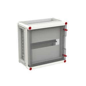 VB33HP-D RE-Gehäuse 320x320 1R a14TE Normfeldgehäuse 14TE mit Klappdeckel alle Seiten offen
