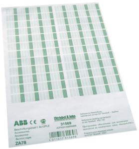 ZA78 Beschriftungsblatt f.8x12PLE