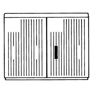 EHP322DAG Schrank AP Gr.2 1125x1115x320 Doppelschließung, AG-Lackierung IP44, IK10