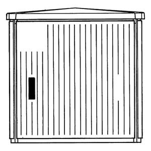 EHGD886 Schrank AP Gr.1 875X871X676 EH3, profiliert, große Einbautiefe, SHG IP44, IK10