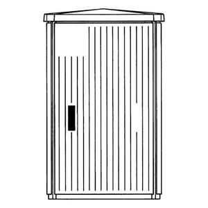 EHGD166 Schrank AP Gr.0 1125x676x676 EH3, profiliert, große Einbautiefe, SHG IP44, IK10