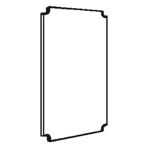 EHM321 Montageplatte 1125 915x680x5 Gr.1, Isolierstoff mit Befestigung