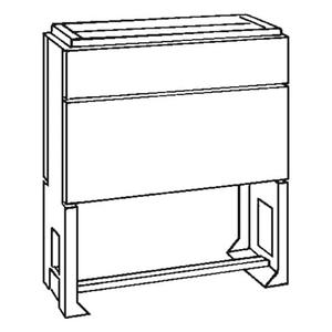 EHDB1 DIN-Sockel Baupaket 900x780x310 Gr.1, Polyester RAL7035